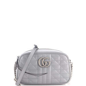 Gucci Small GG Marmont Shoulder Bag Mixed Matelasse Leather